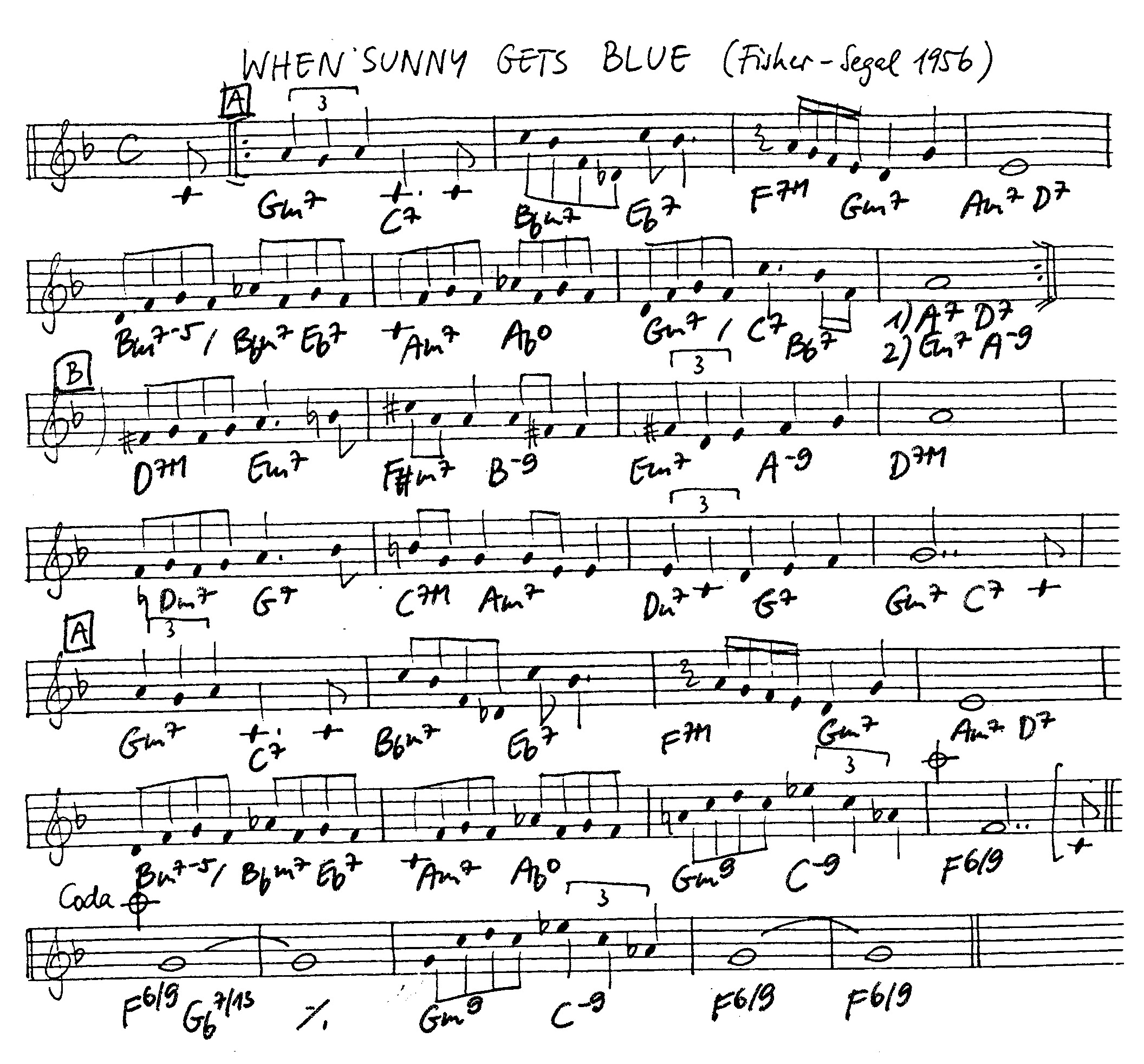 when sunny gets blue leadsheet – book us for your next 20s or gatsby event